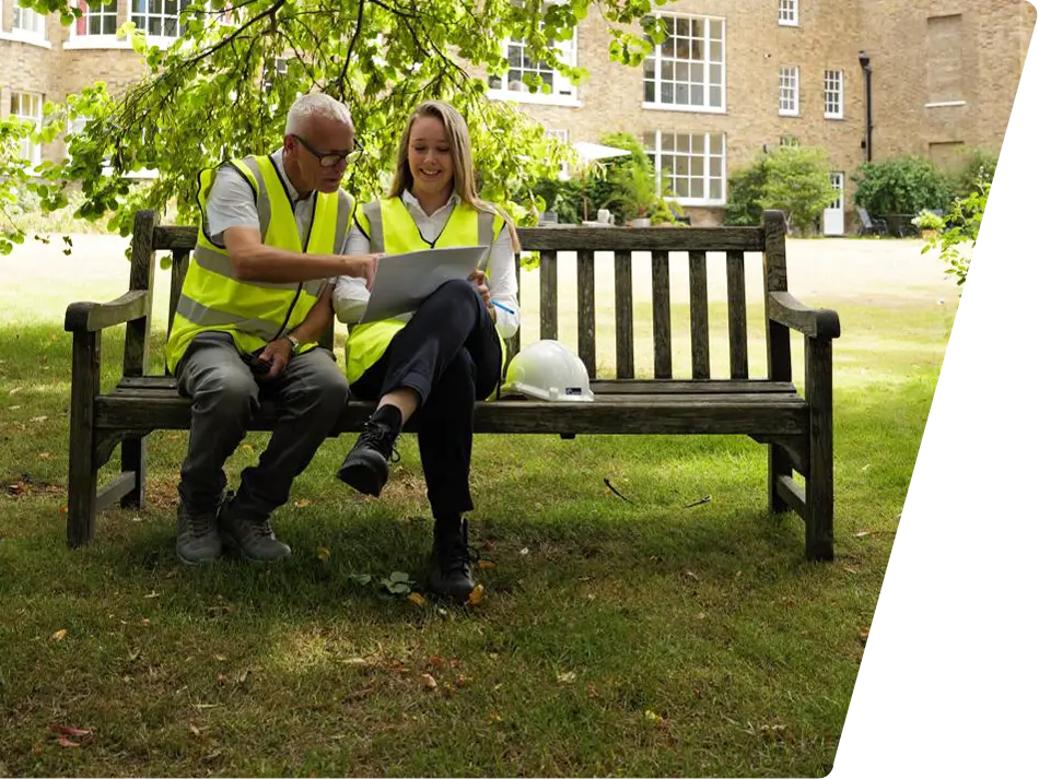 Internal refurbishment works being carried out by an experienced Armour Hart Group employee